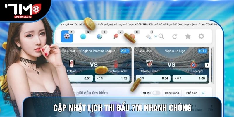 Cập nhật lịch thi đấu 7M nhanh chóng Cập nhật lịch thi đấu 7M nhanh chóng