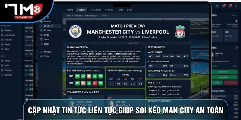Cập nhật tin tức liên tục giúp soi kèo man city an toàn Cập nhật tin tức liên tục giúp soi kèo man city an toàn